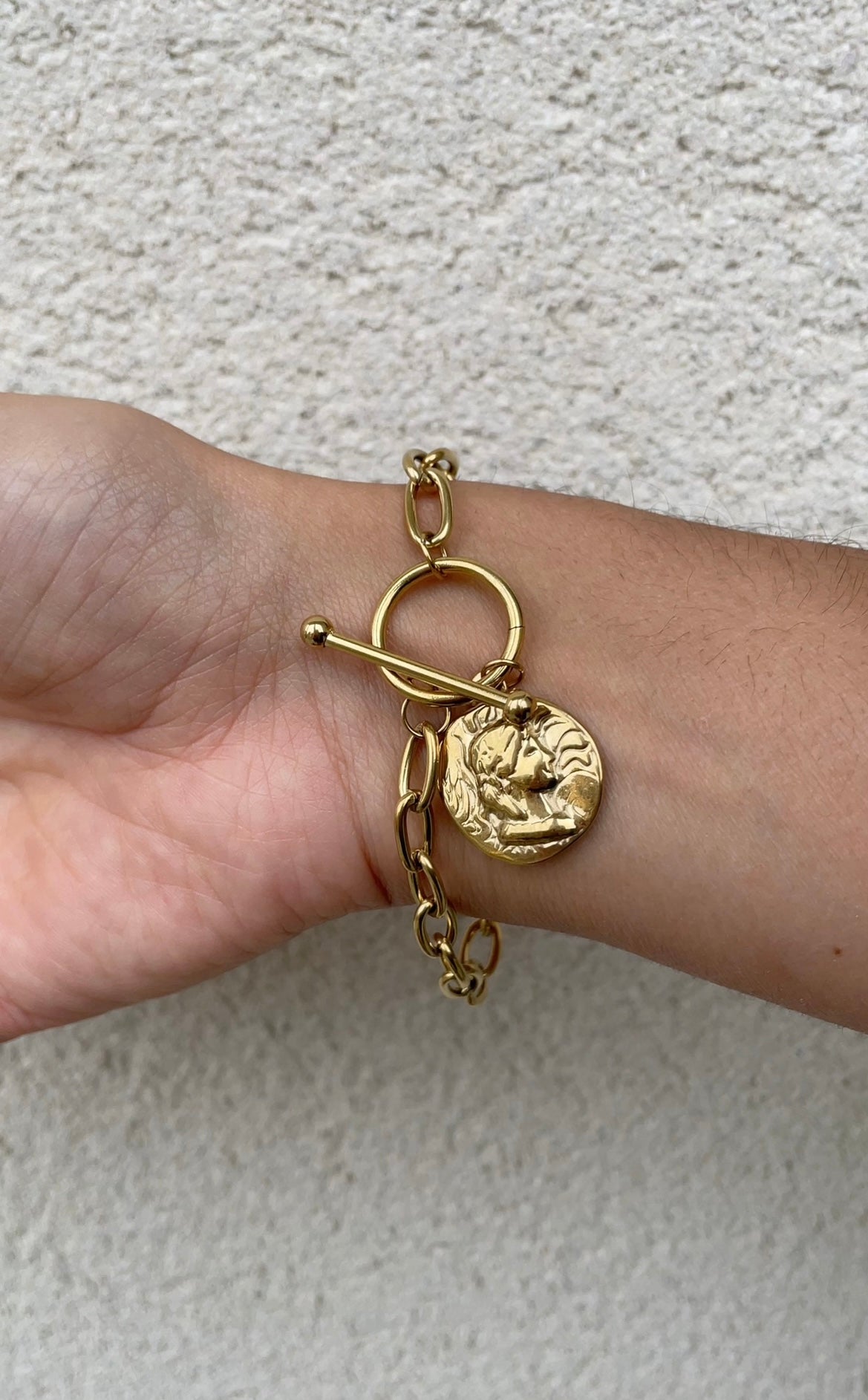 Bold charm bracelet