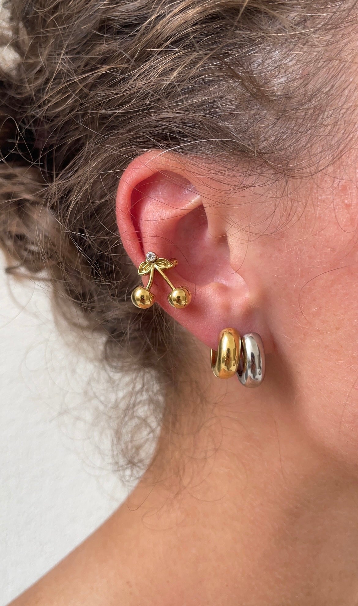 Cherry ear cuff