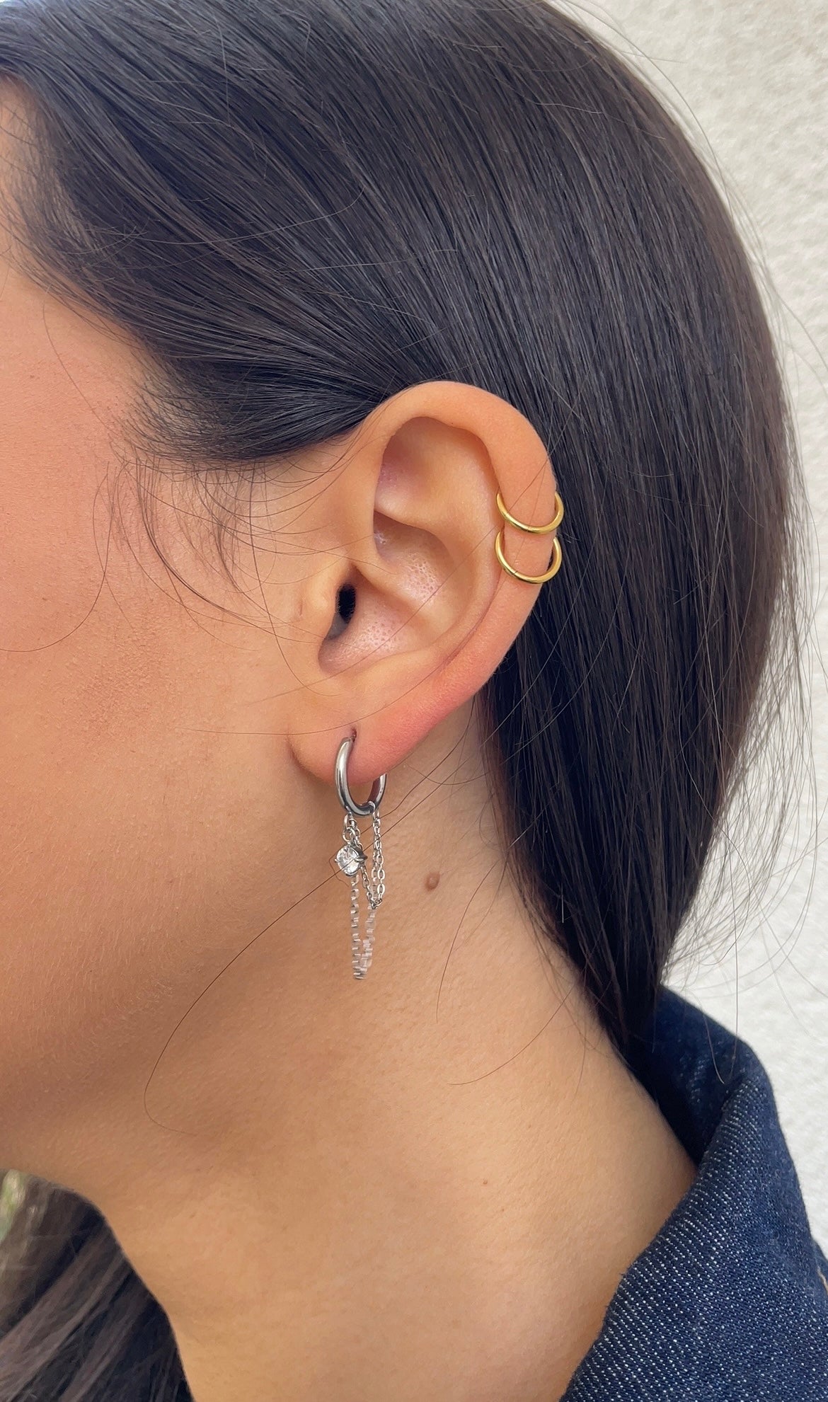 Gems grunge earrings
