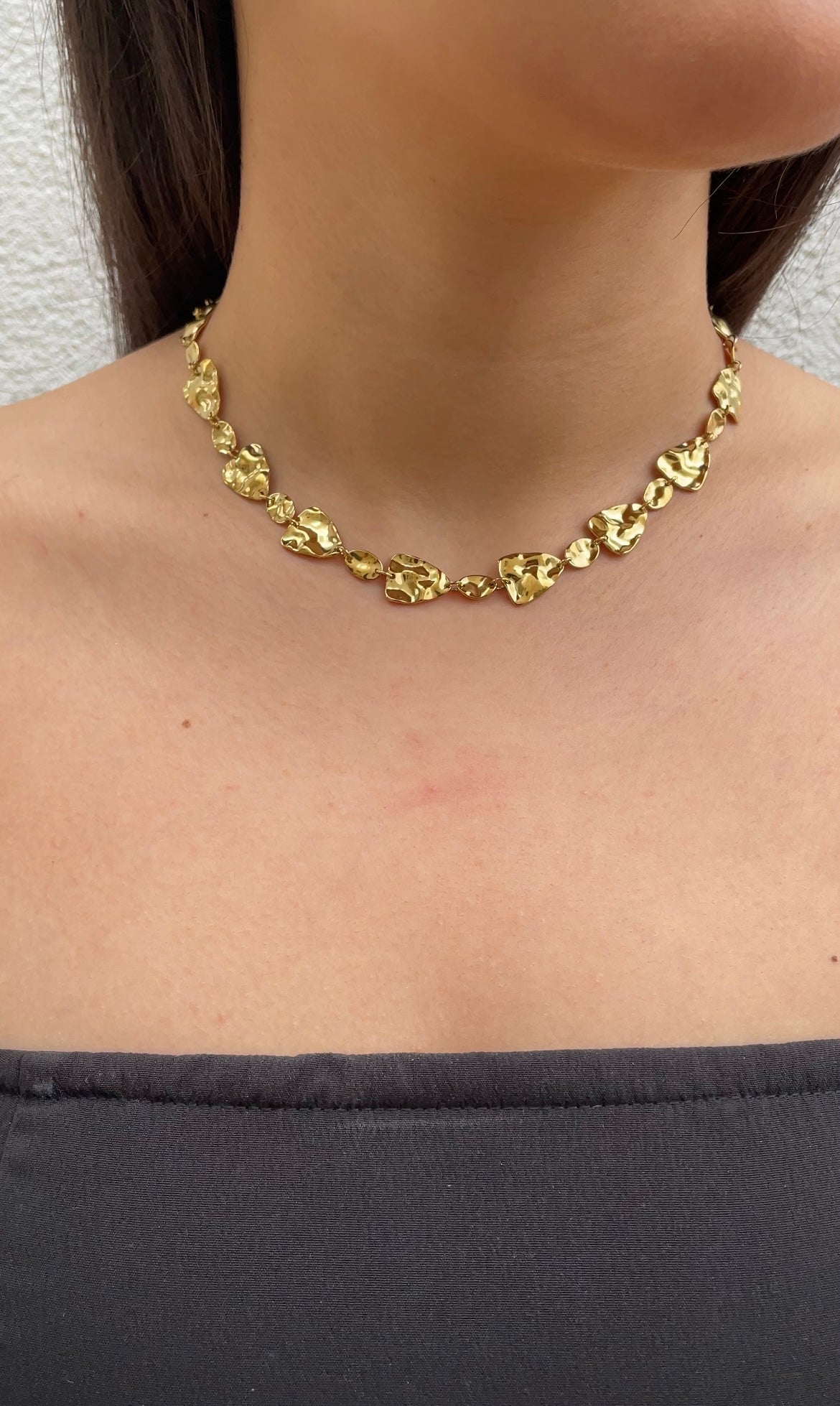 Hammered necklace