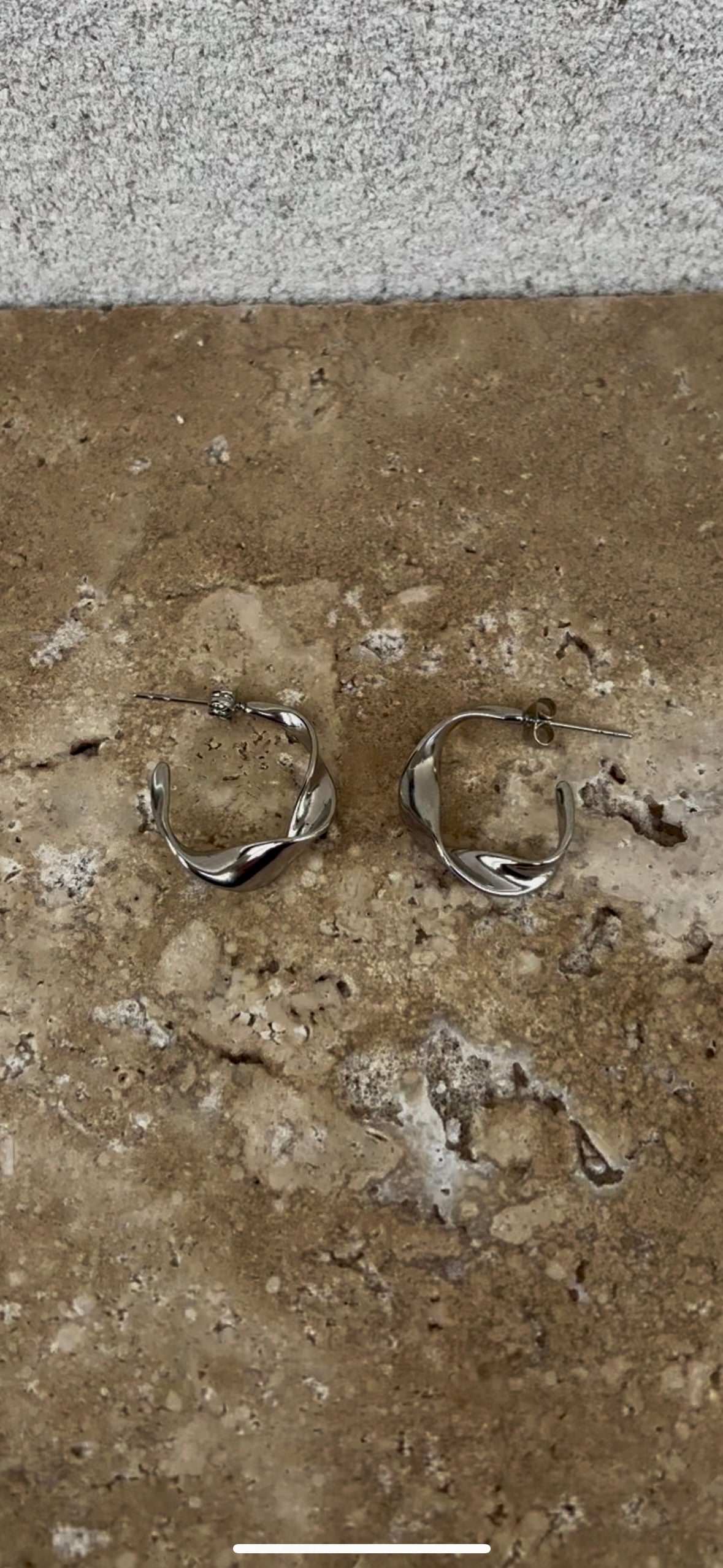 Small torsade earrings