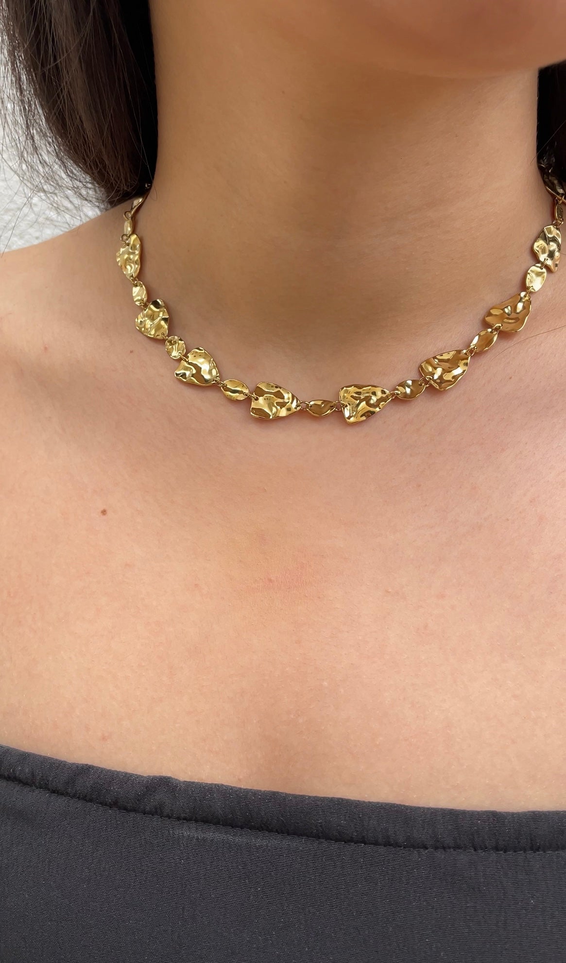Hammered necklace