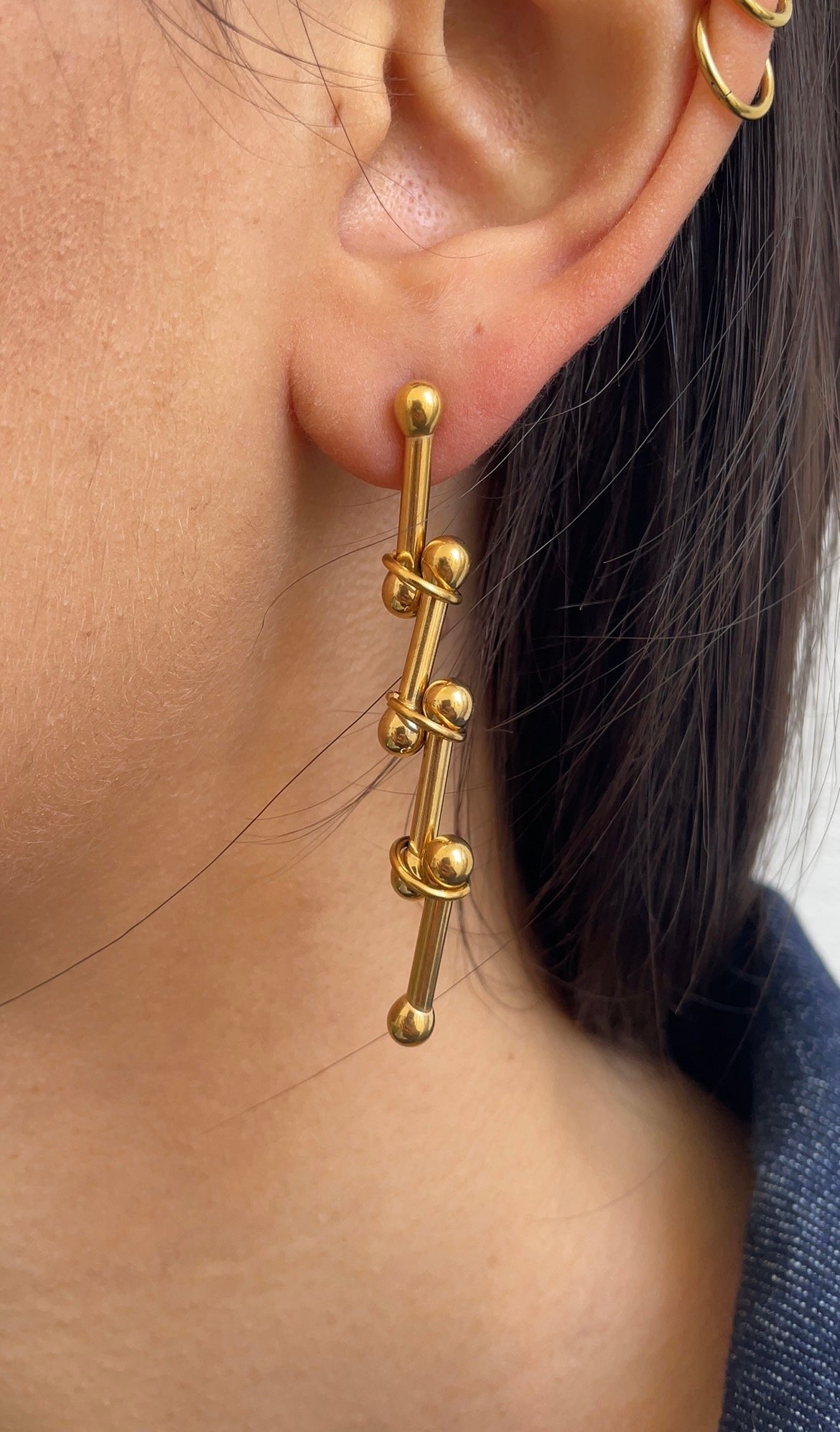 Long knot earrings