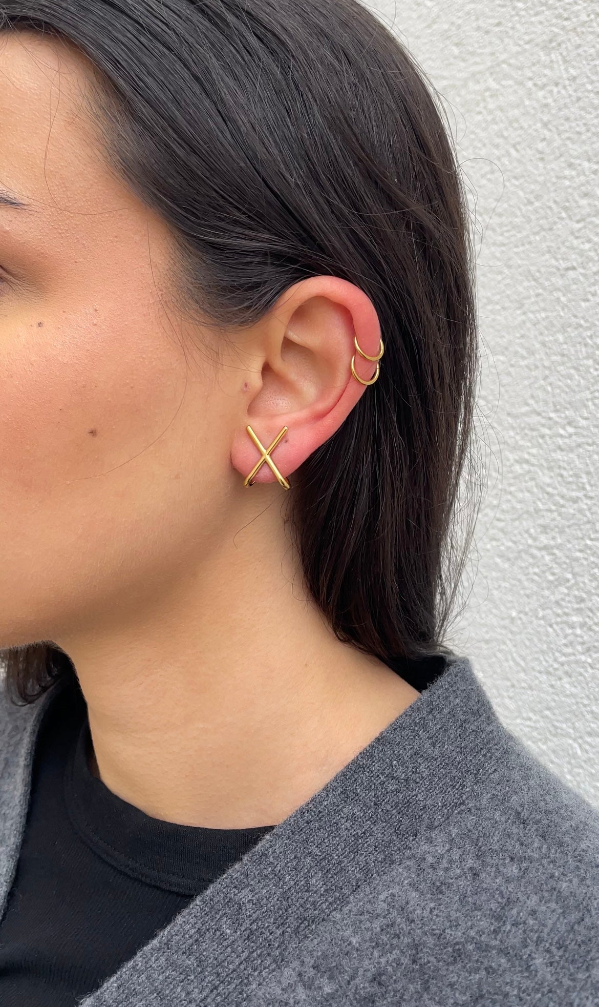 Cross earrings
