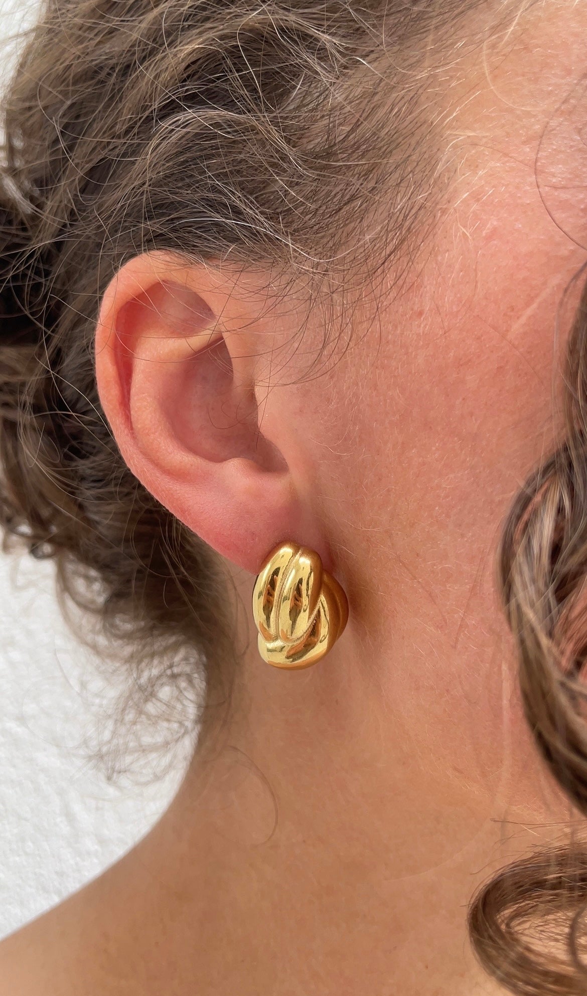 Small Brioche earrings