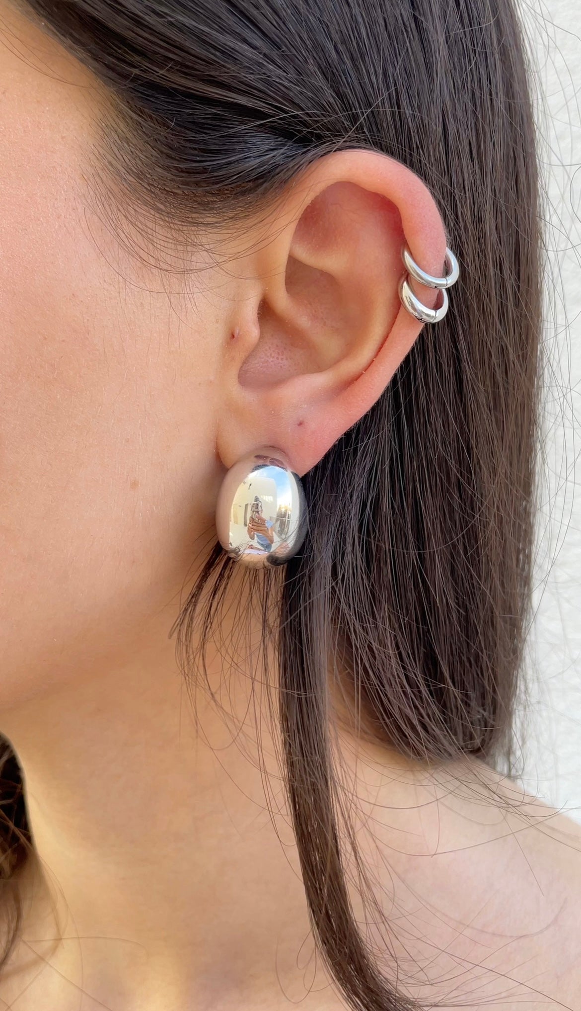 Chunky drop earrings