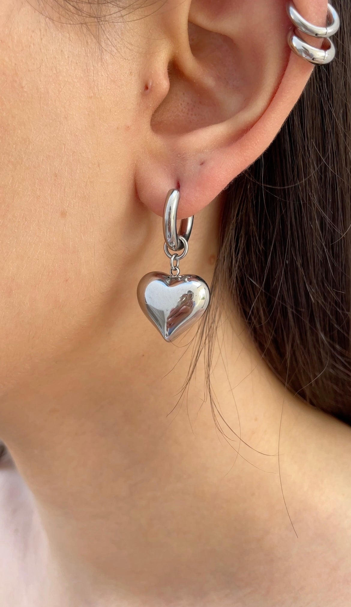 Heart x Hoops earrings