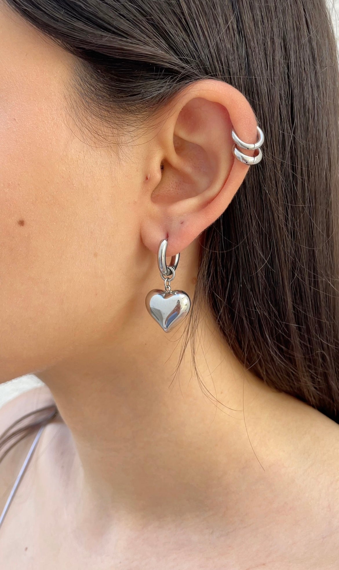 Heart x Hoops earrings