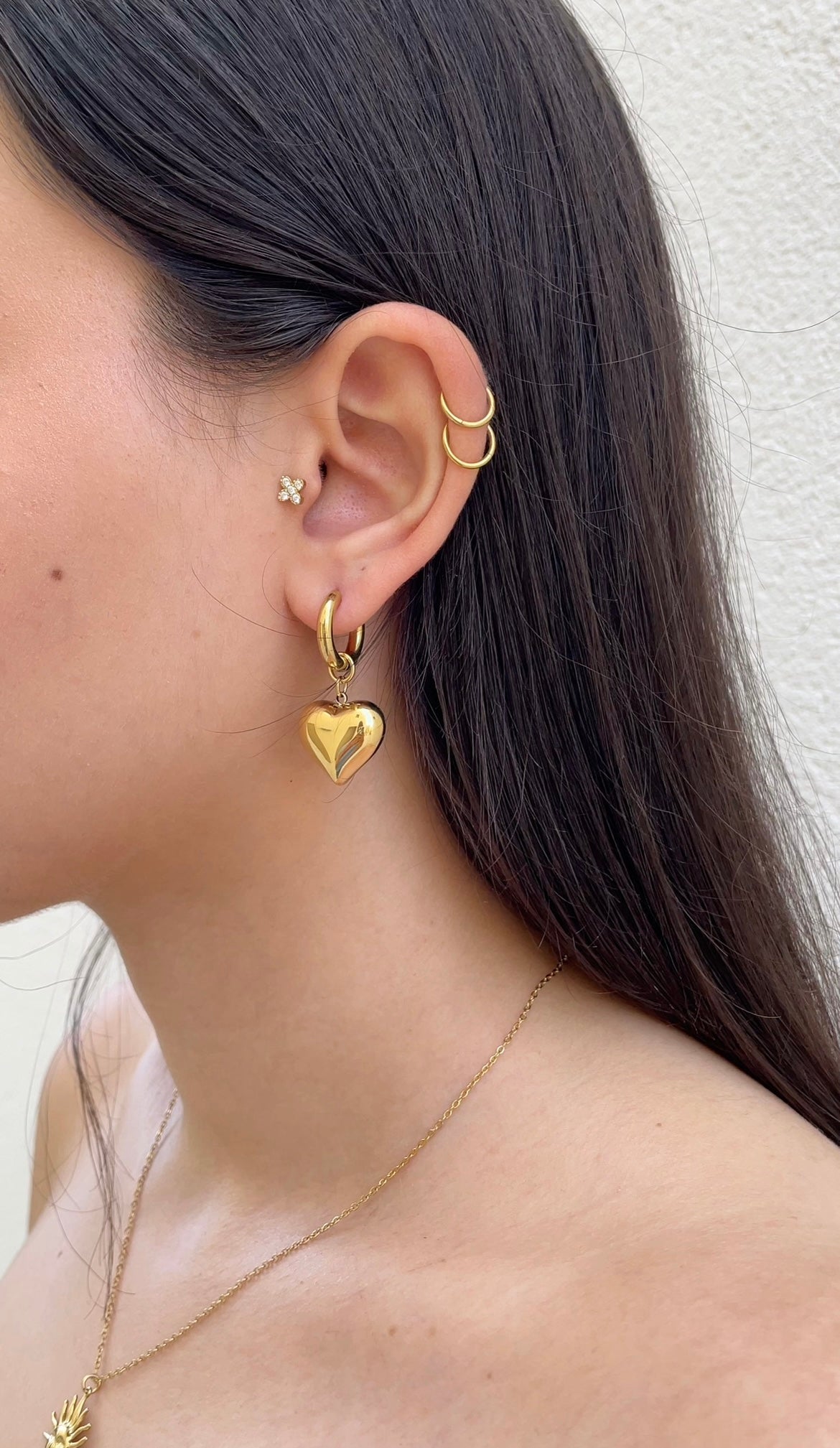 Heart x Hoops earrings
