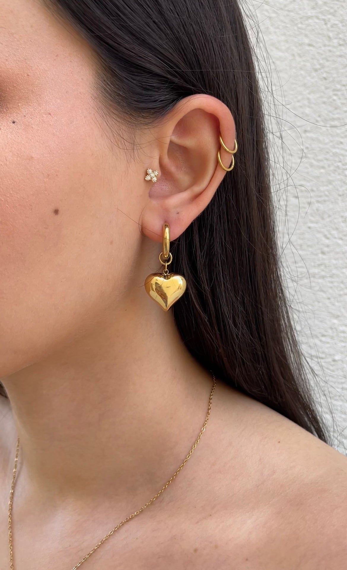 Heart x Hoops earrings
