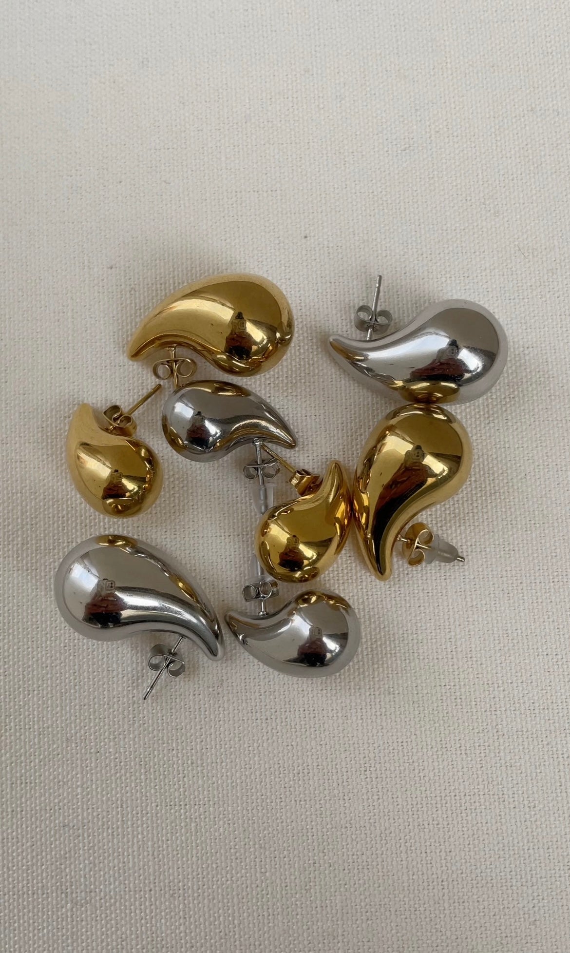 The drop earrings