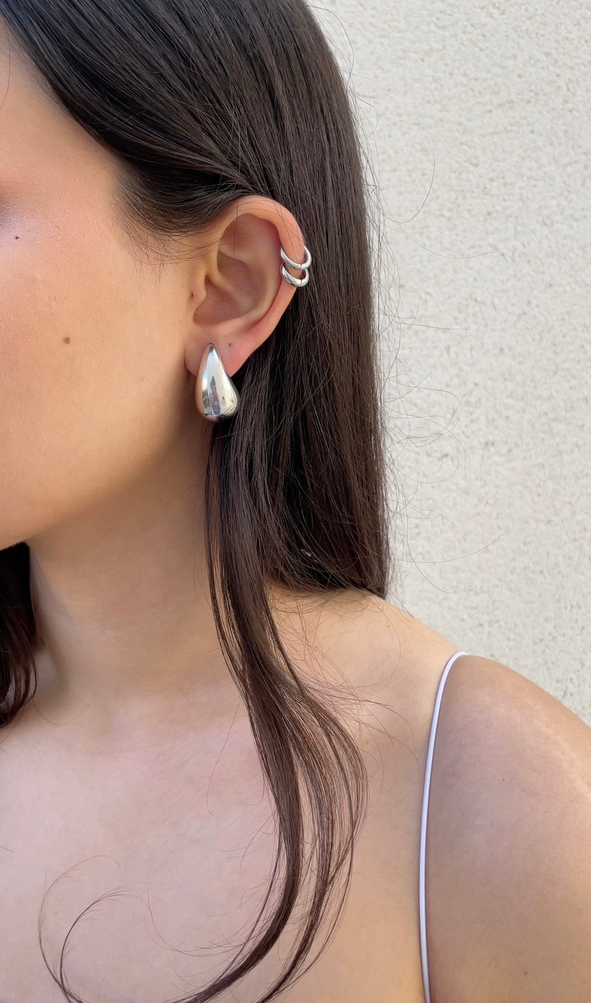 The drop earrings