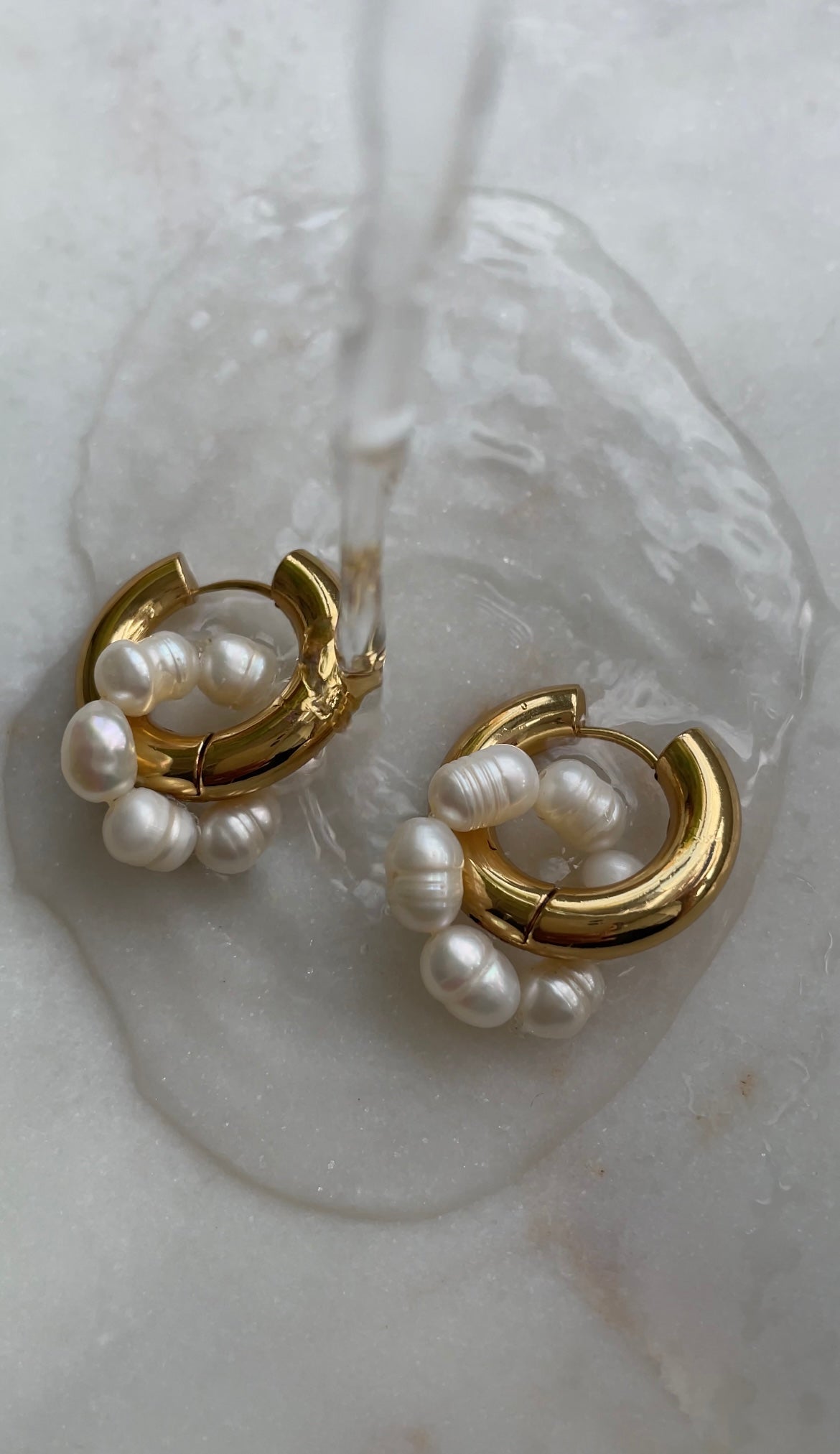 Bold flower hoops
