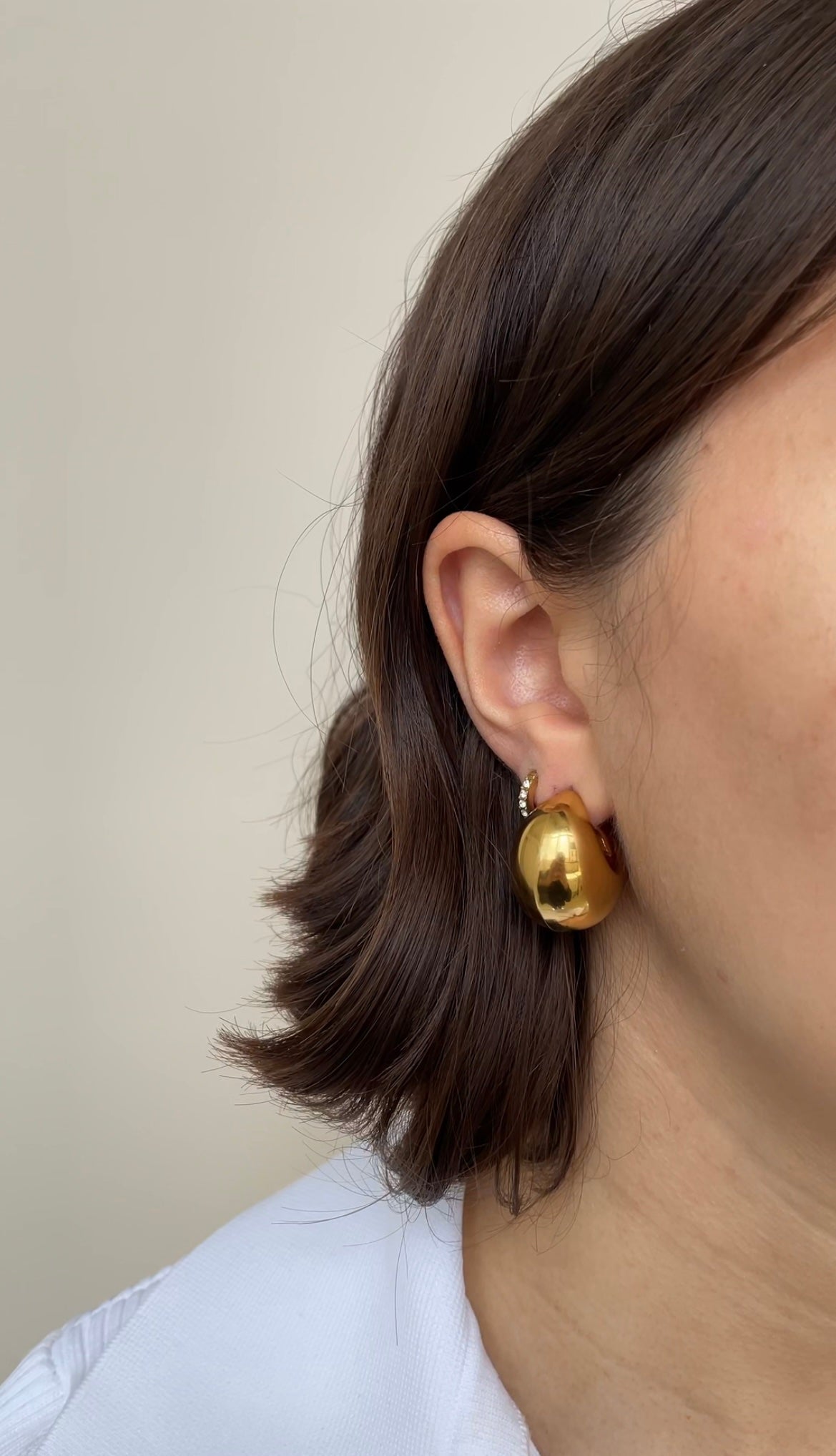 Chunky drop earrings