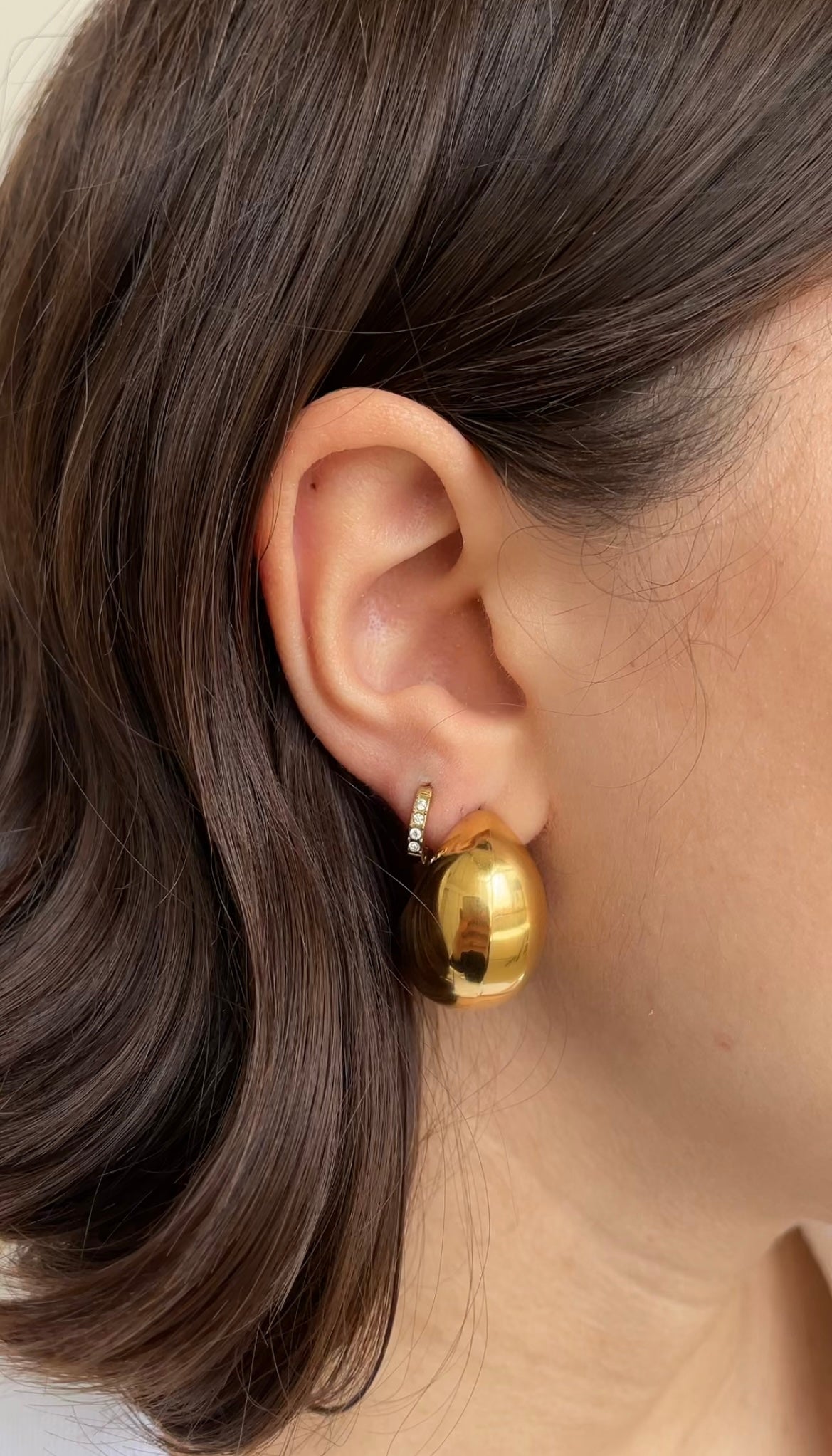 Chunky drop earrings