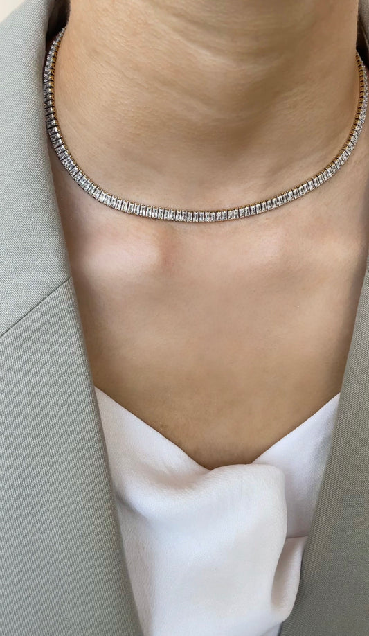 Baguette necklace