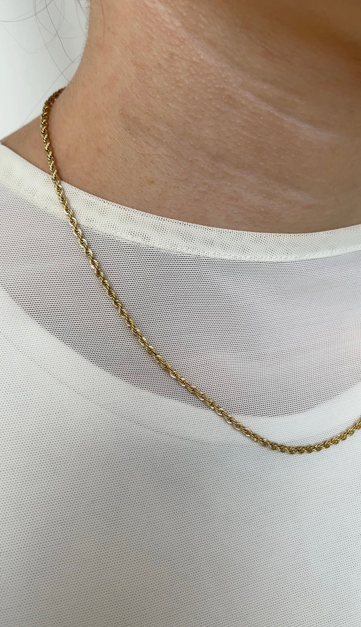 Thin Braided necklace