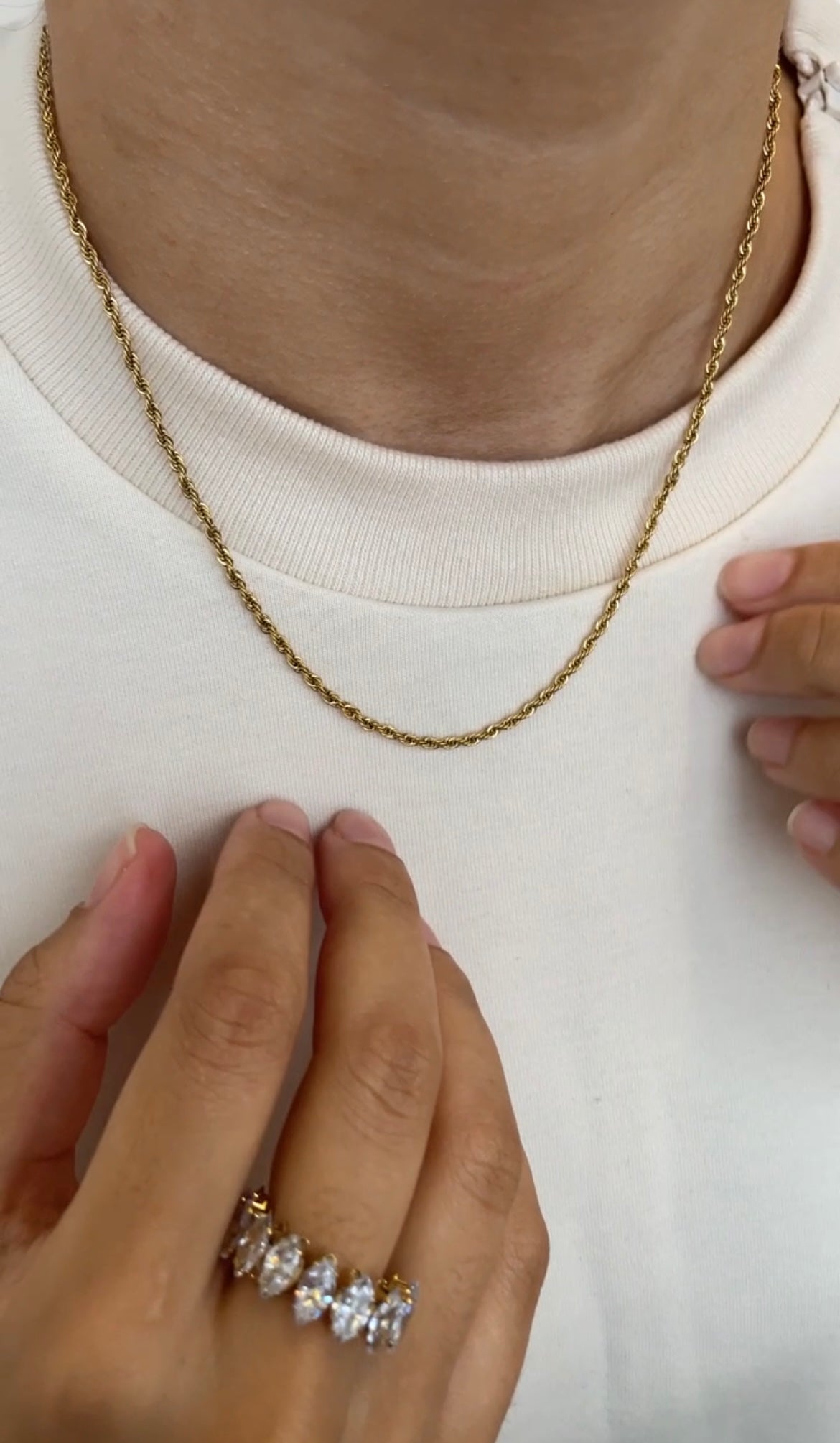 Thin Braided necklace