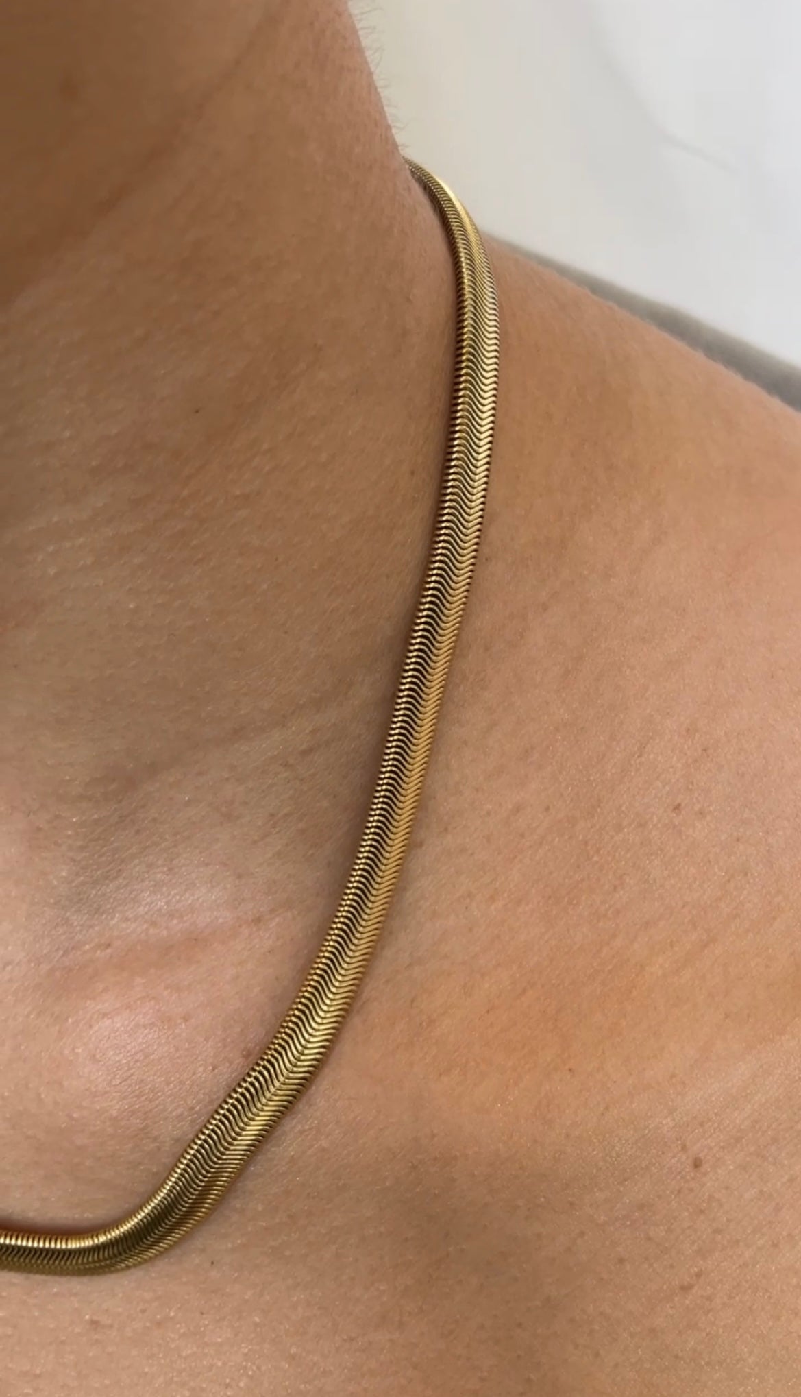 Thick snake necklace