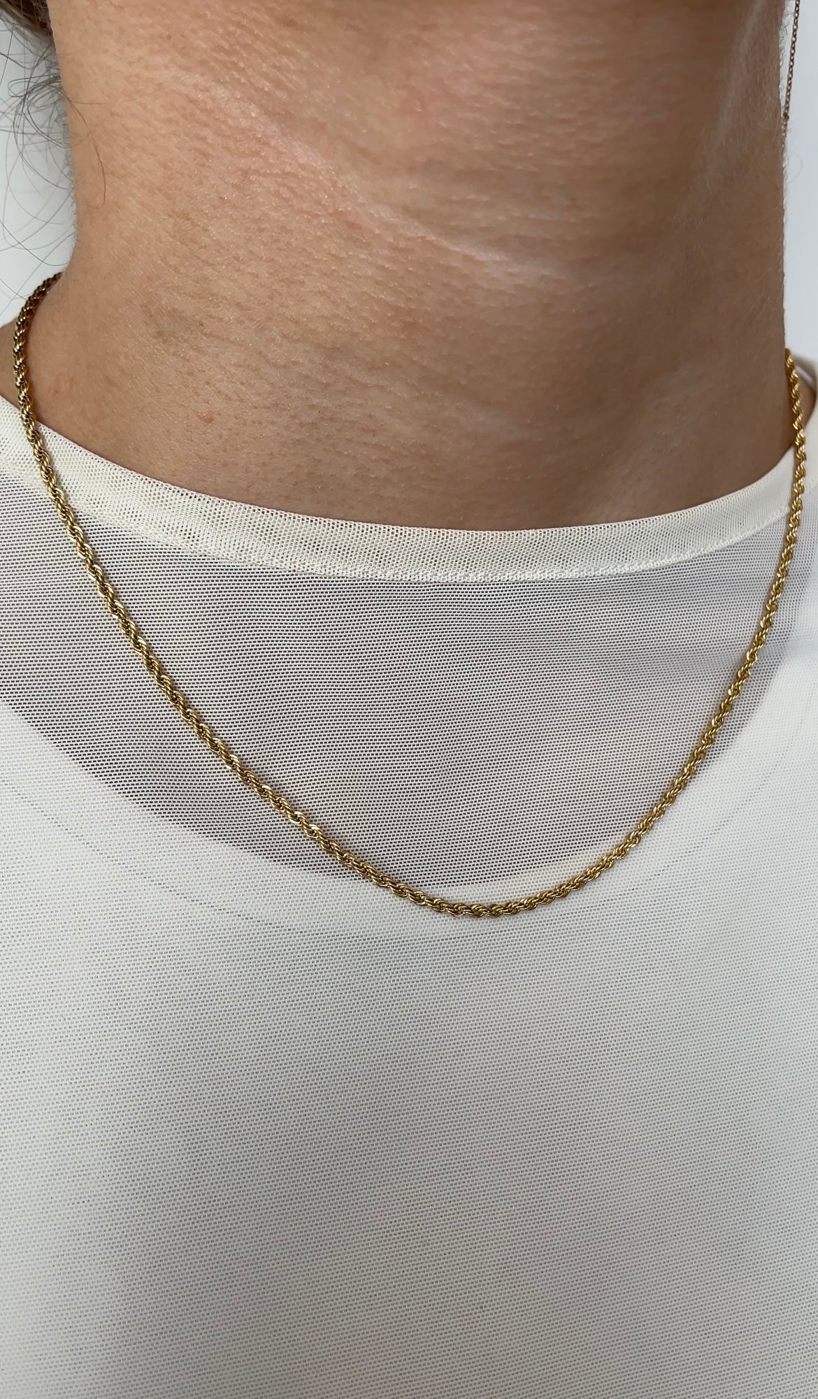 Thin Braided necklace