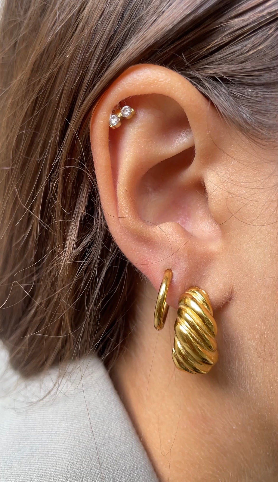 Croissant earrings