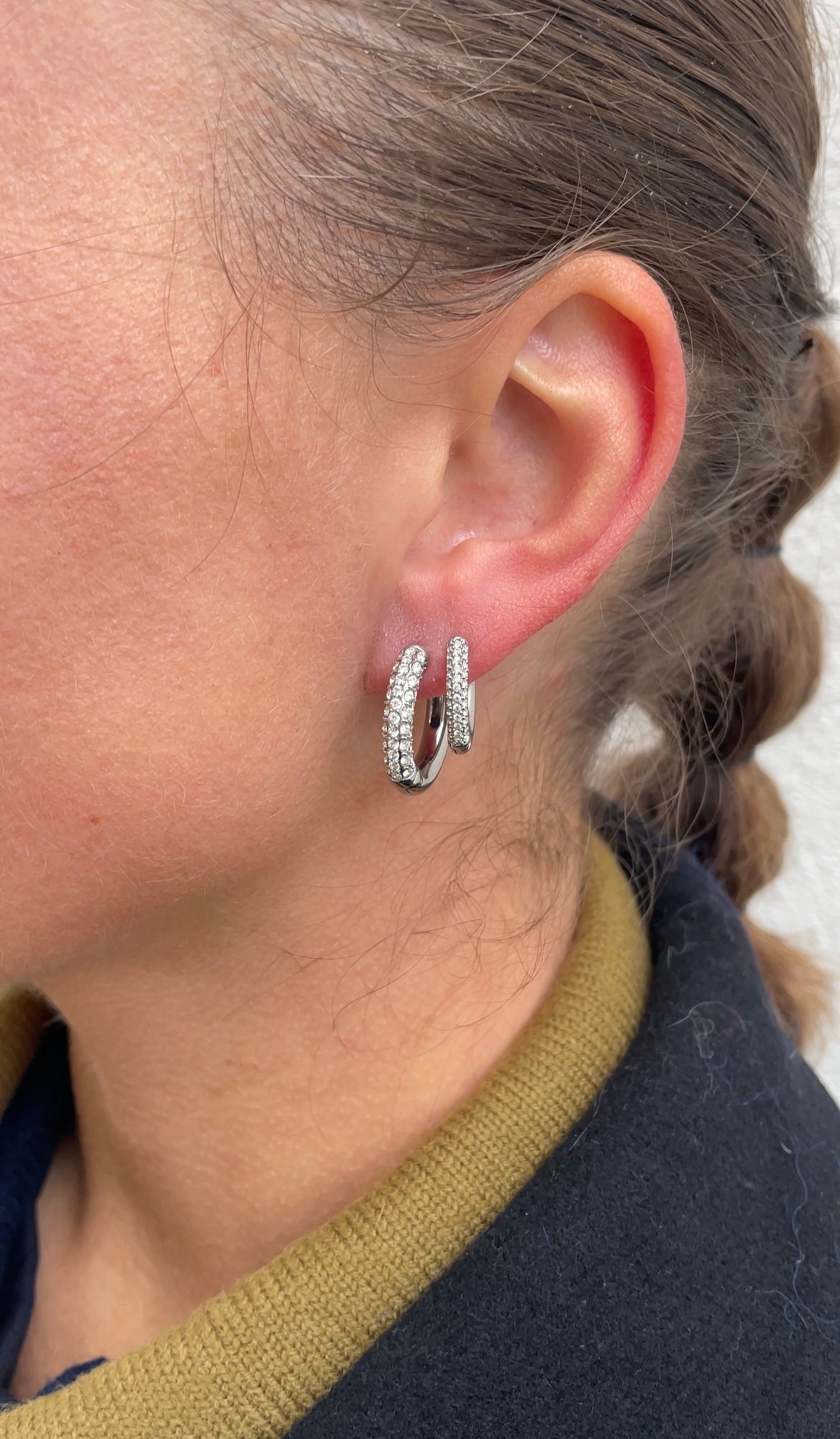 Timeless gems hoops