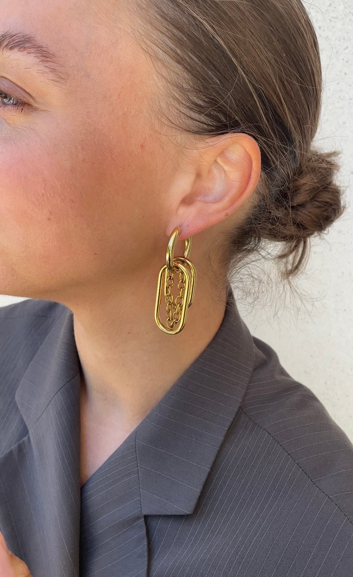 Asymmetric grunge earrings