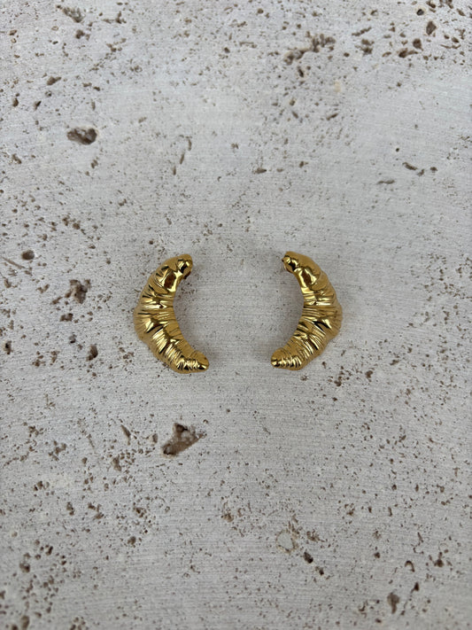 Parisian croissant earrings