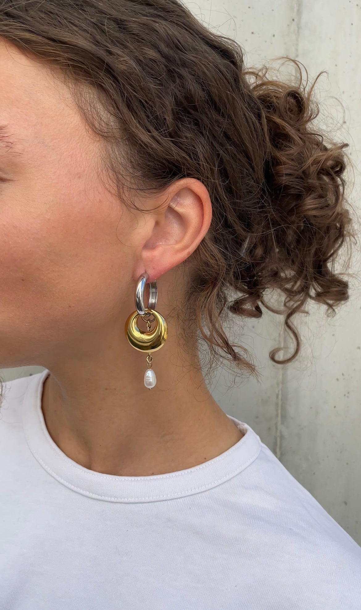 Asymmetric grunge earrings