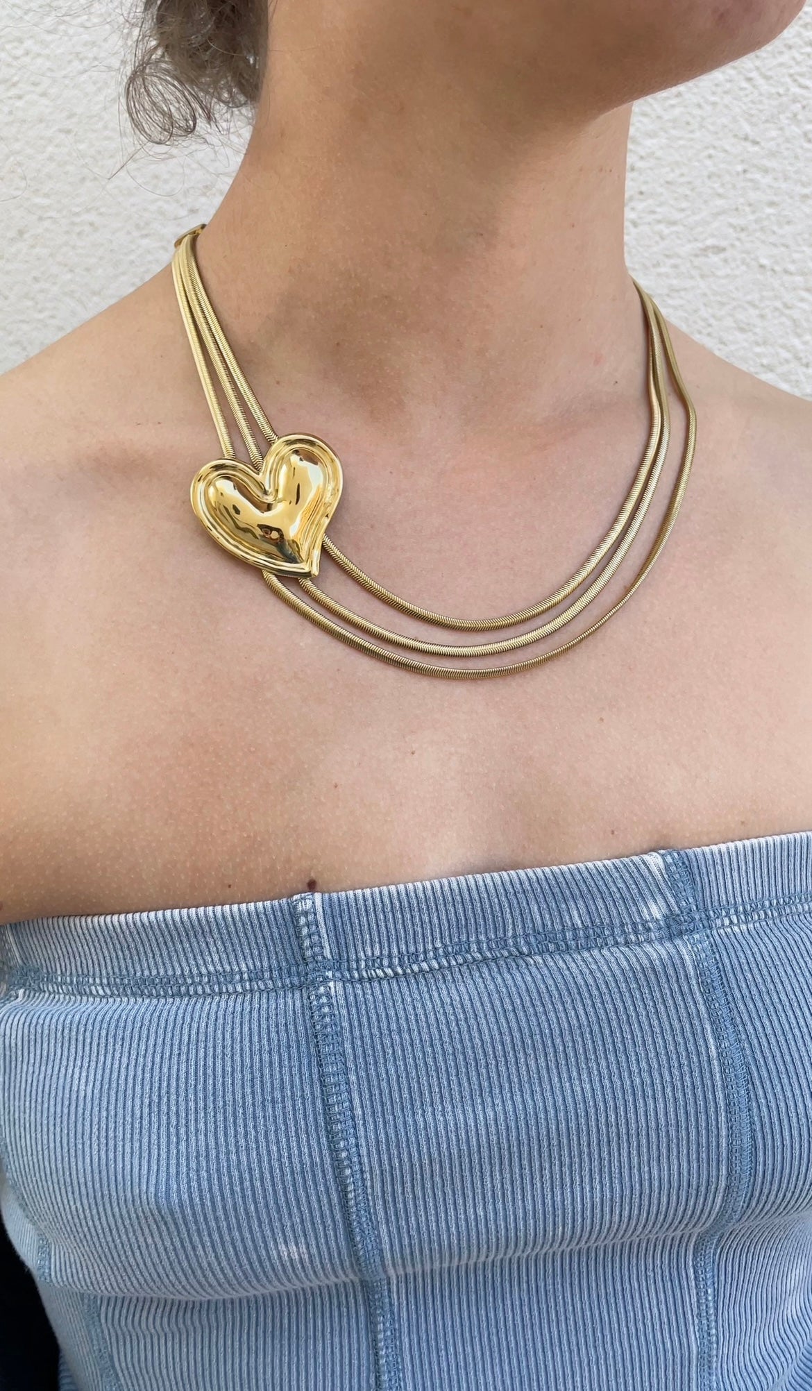 Trio snake necklace