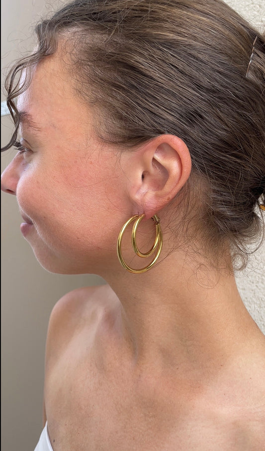 Duo thin Hailey hoops