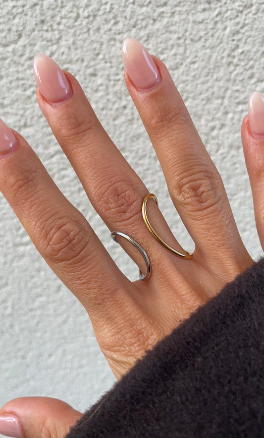 Thin embrace ring