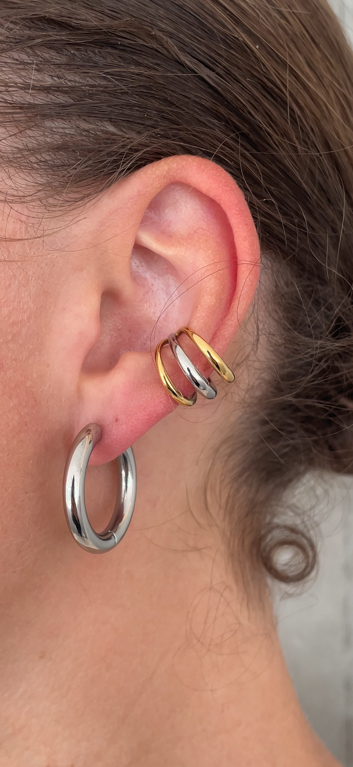 Triple ear cuff
