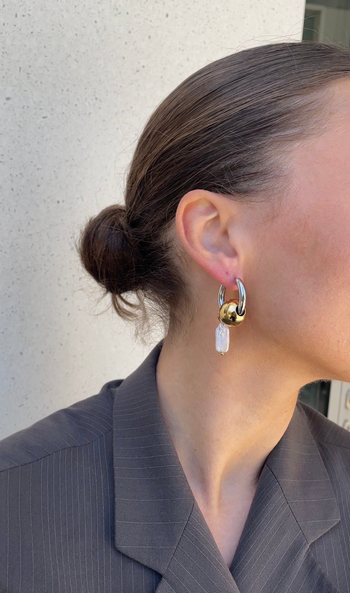 Asymmetric grunge earrings
