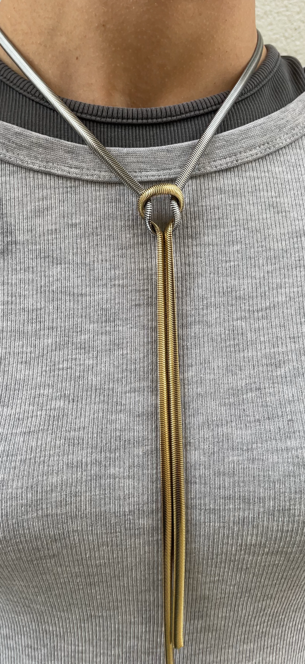 Knot snake necklace