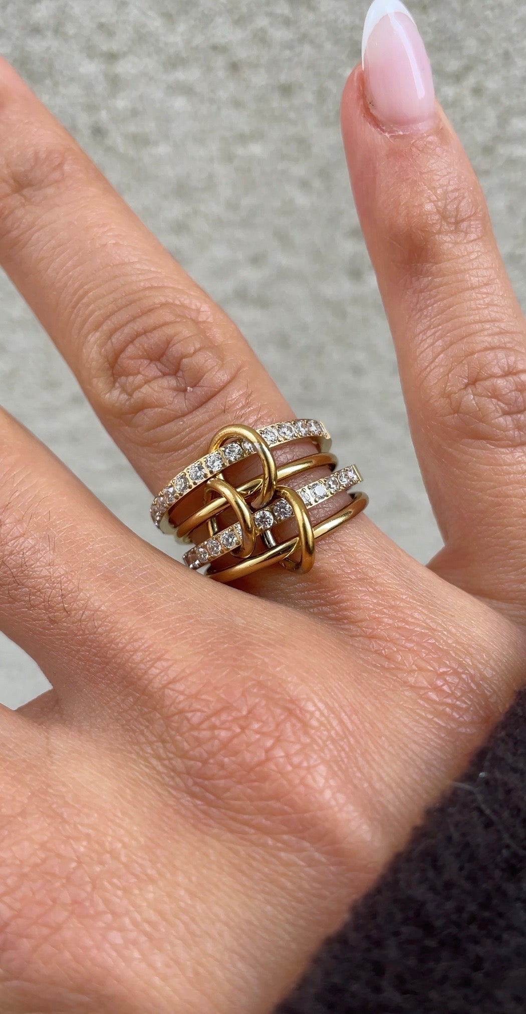 Double couture ring