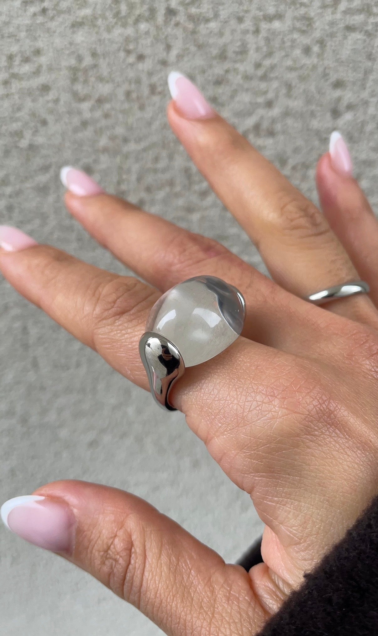 Crystal clear ring