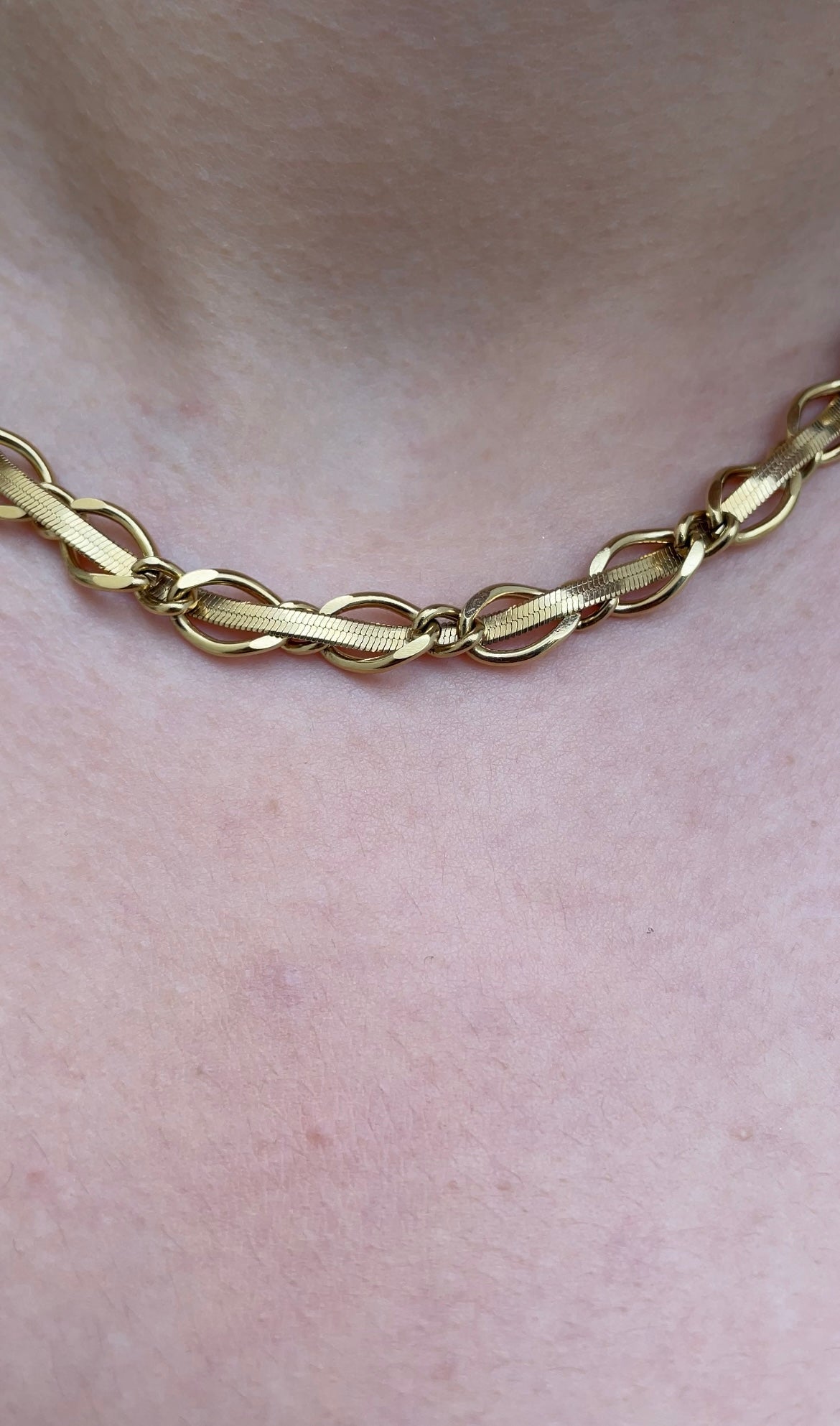 Flat x Chain necklace