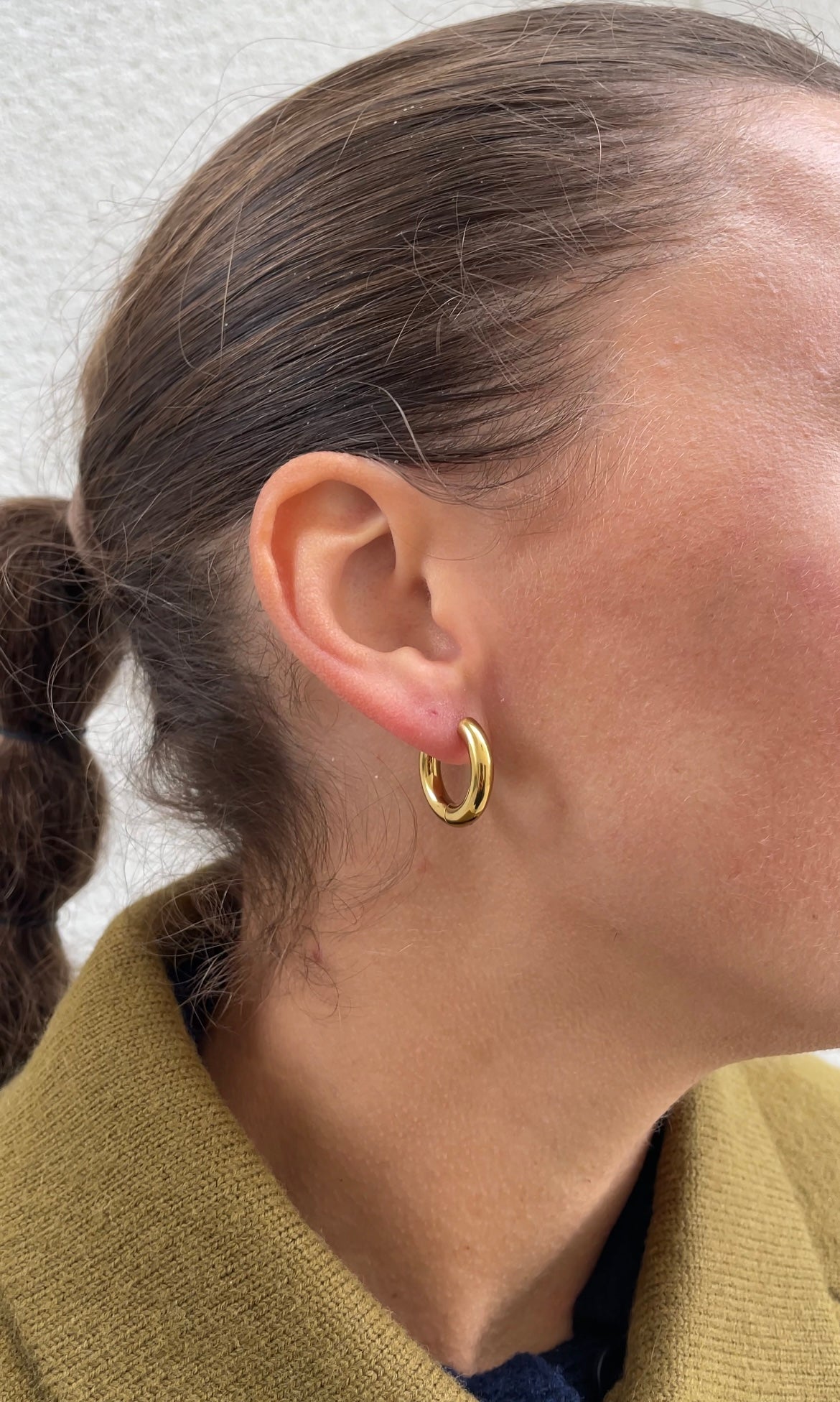 Round chain earrings