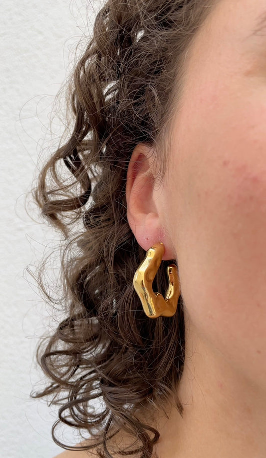 Hammered earrings