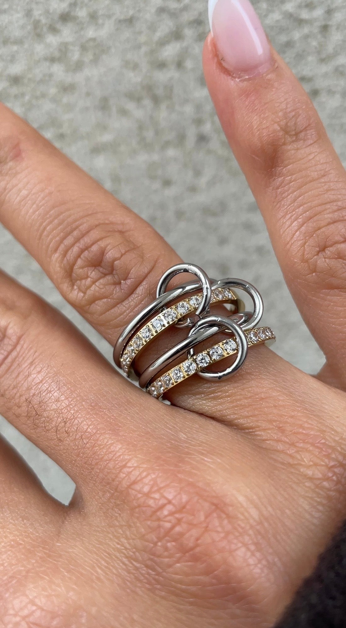 Double couture ring