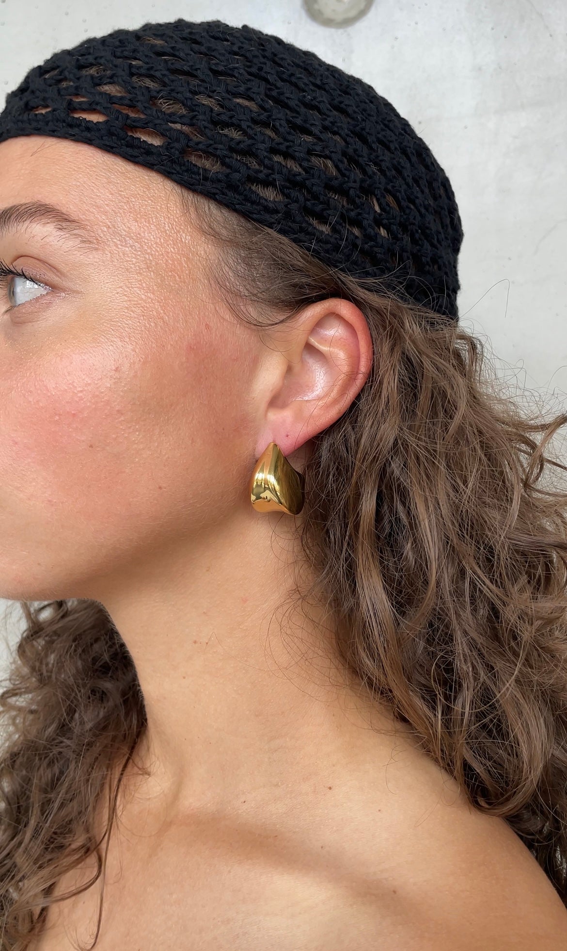 Huge drop earrings