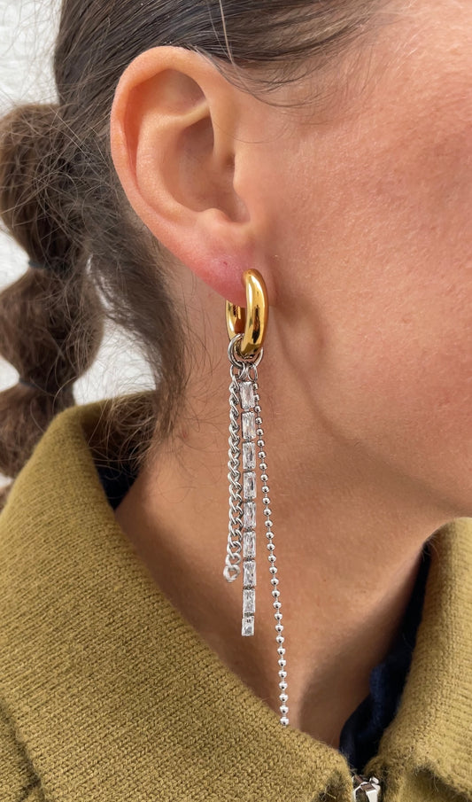 Asymmetric festive hoops