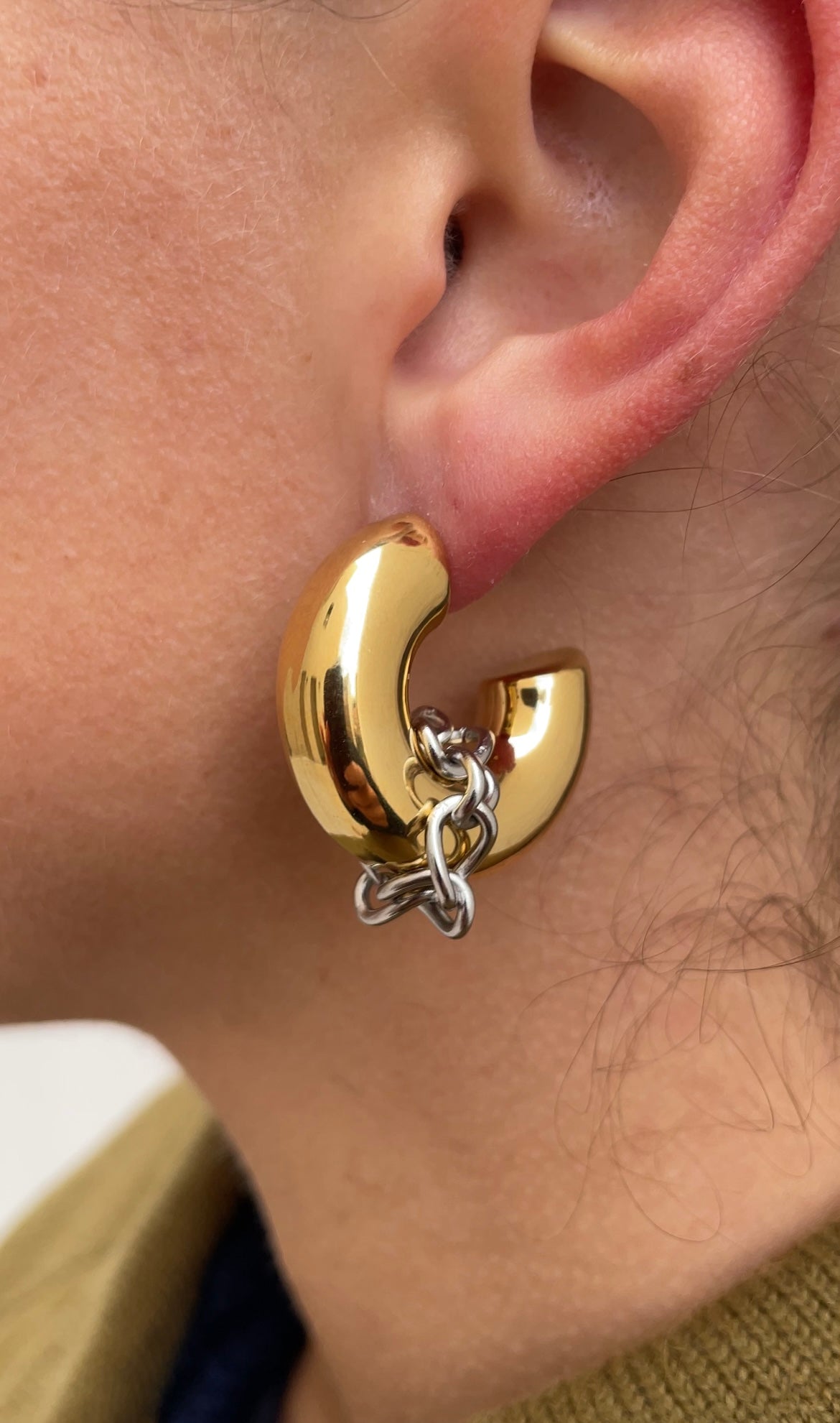 Huge couture hoops