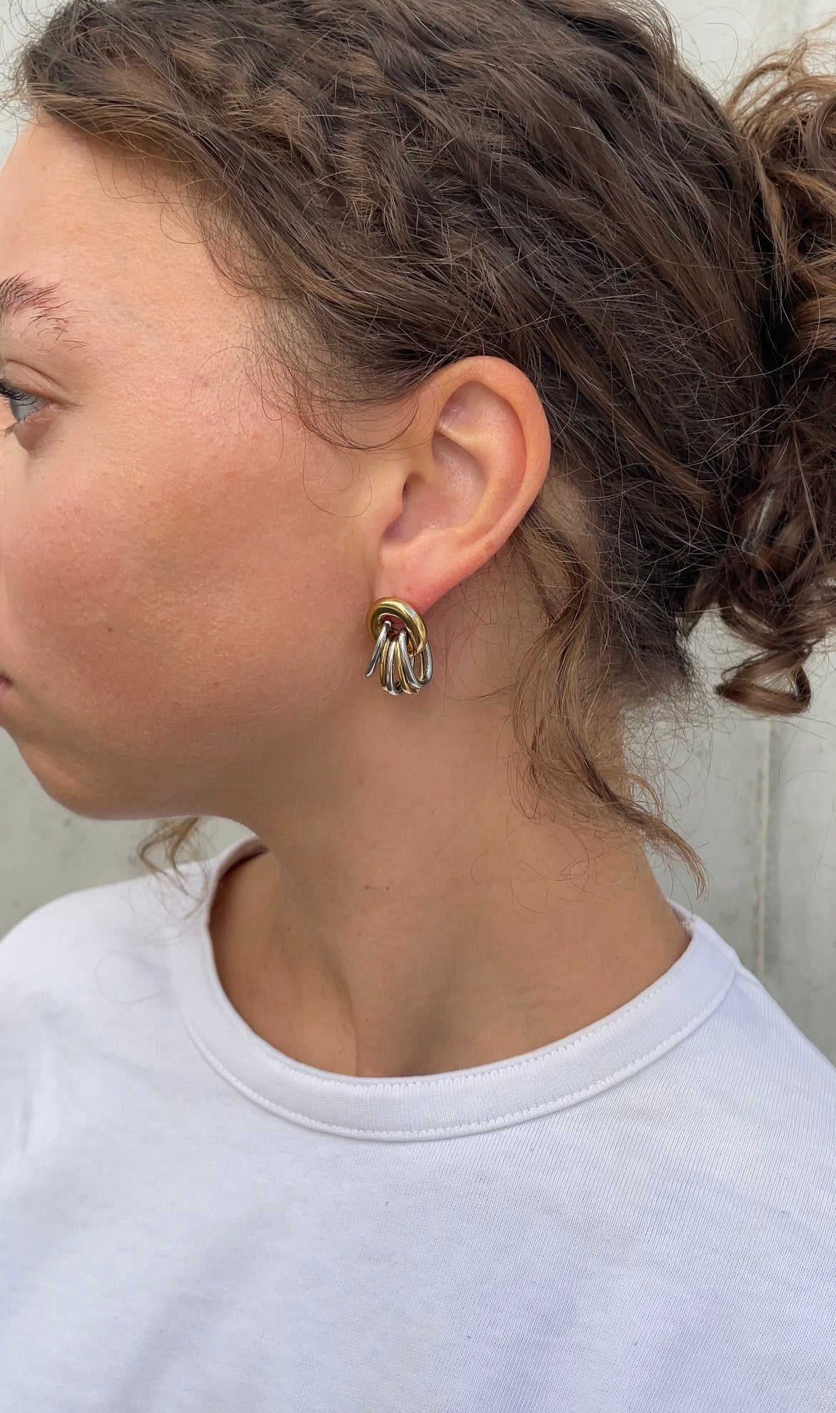 Bicolor earrings