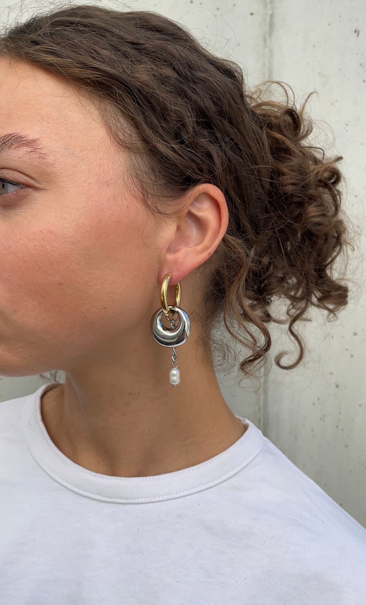 Asymmetric grunge earrings