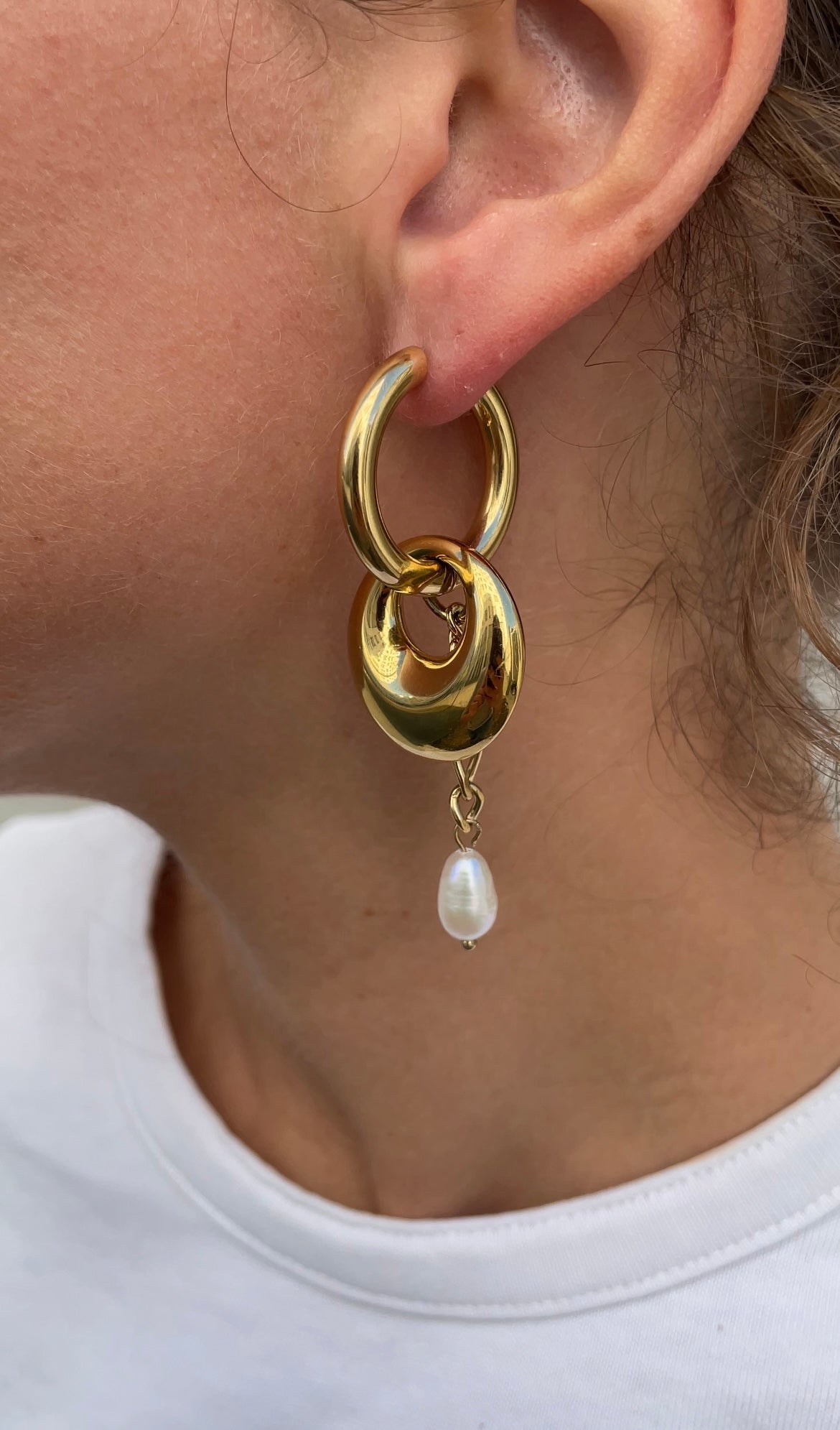 Asymmetric grunge earrings