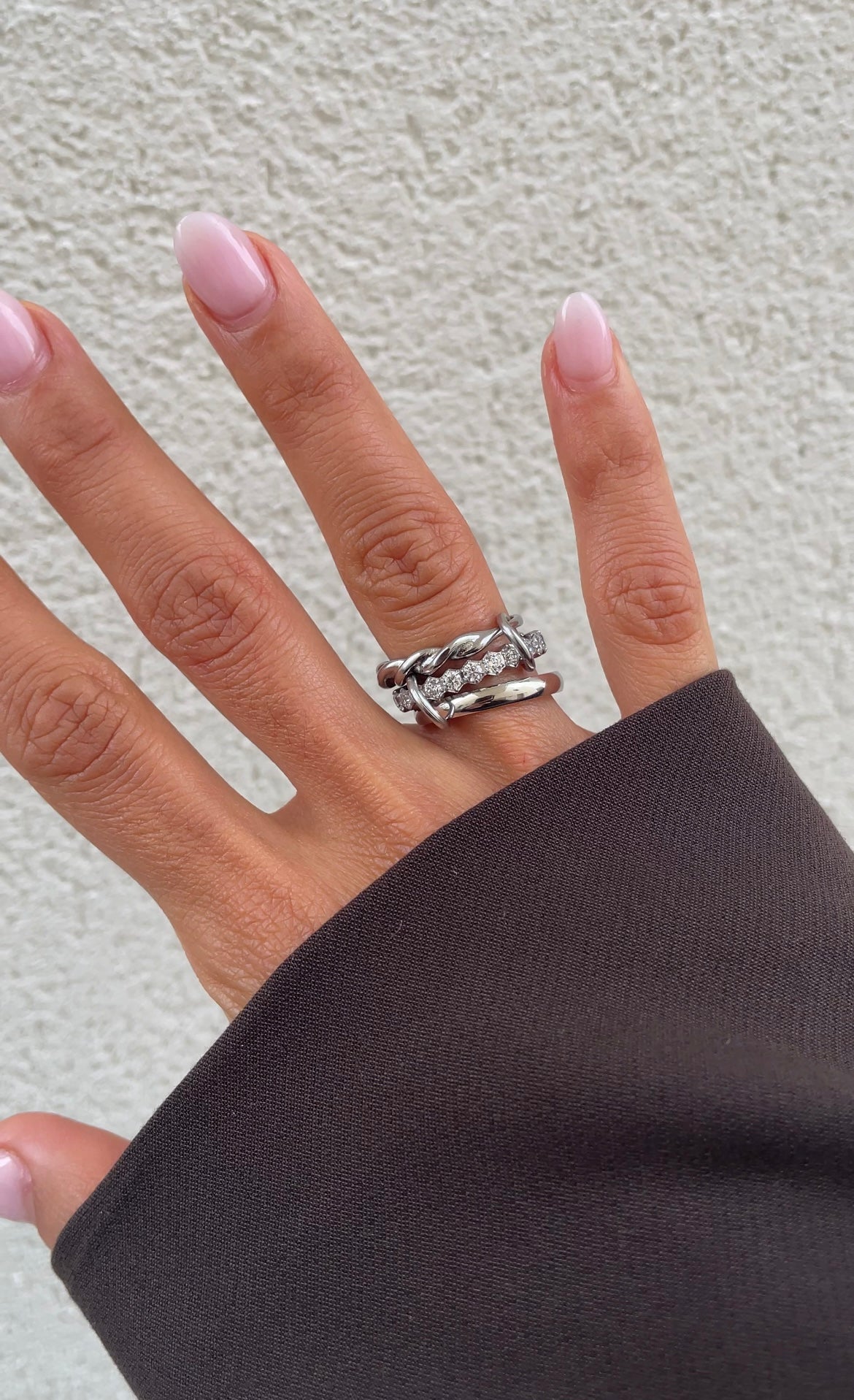 Twisted couture ring