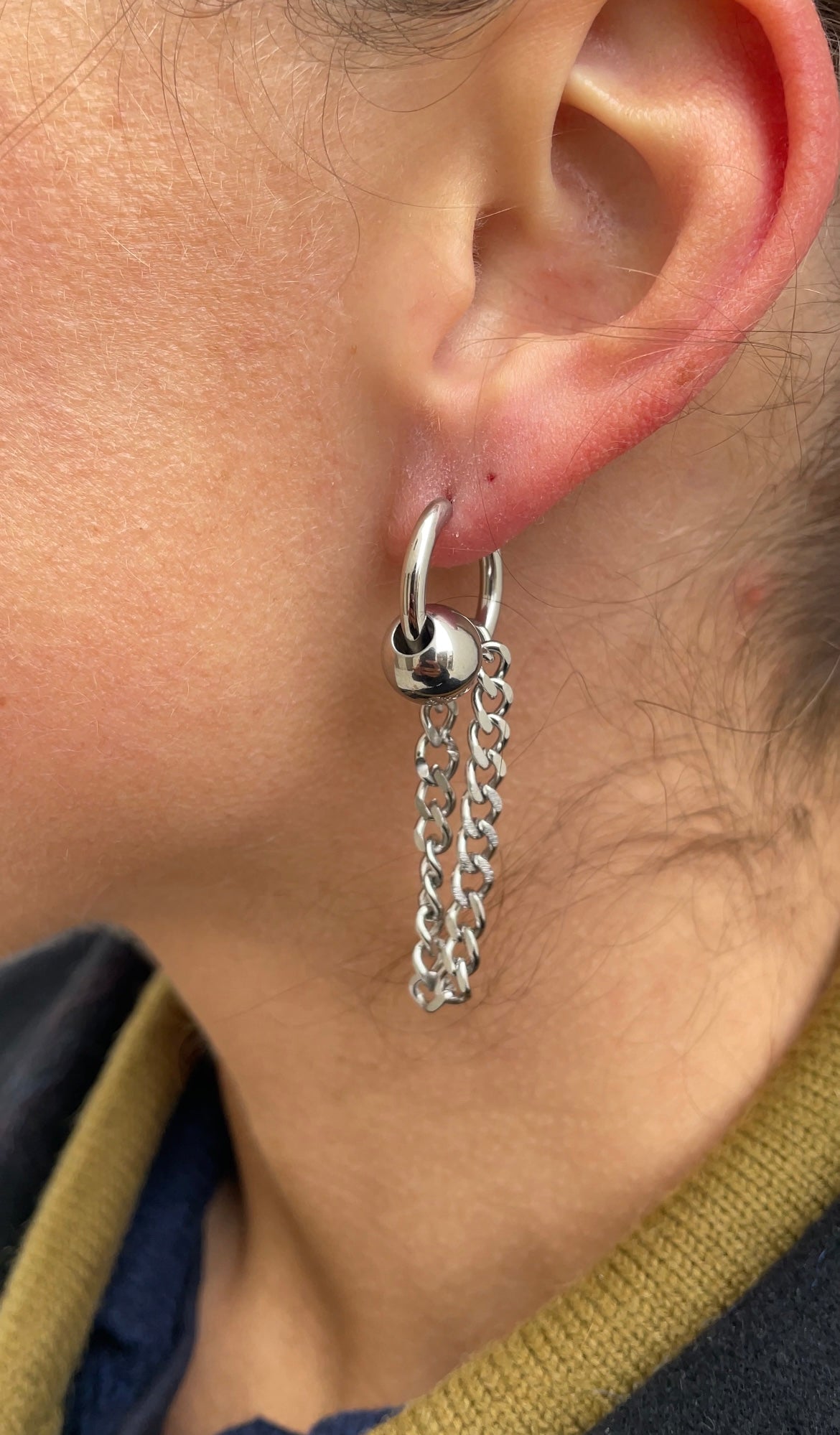 Bold grunge earrings