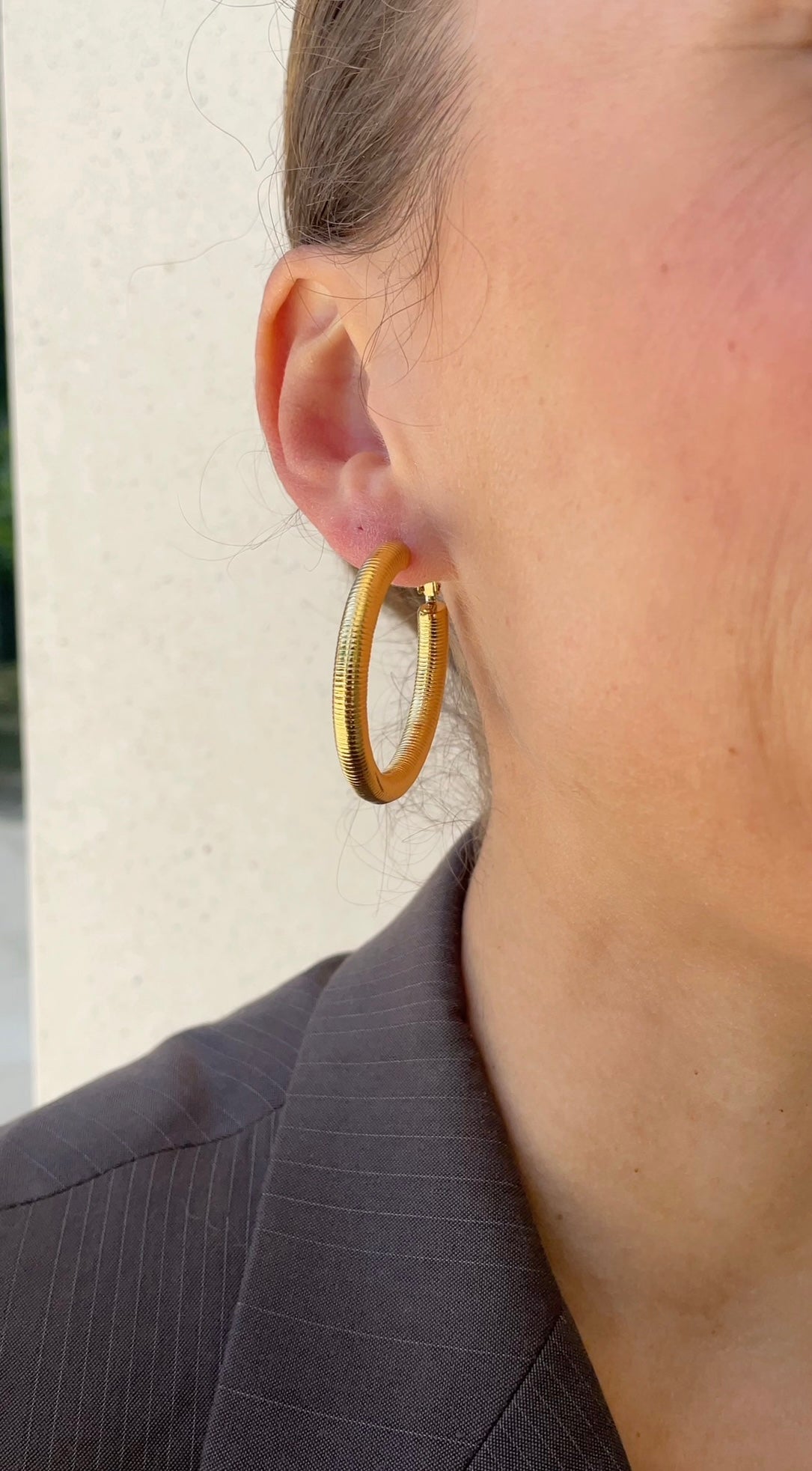 Striped Hailey hoops